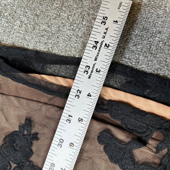 For Love & Lemons Temecula Mini Dress Lace Embroidered Black Dark Romantic Med - Picture 6 of 8